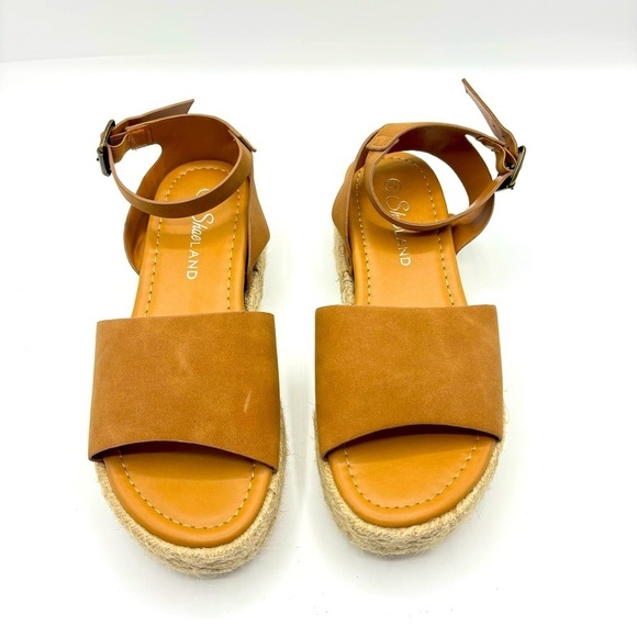 Shoe Land Legossa Womens Platform Sandals Ankle Strap Espadrilles  Wedge Size 5 - Picture 5 of 7